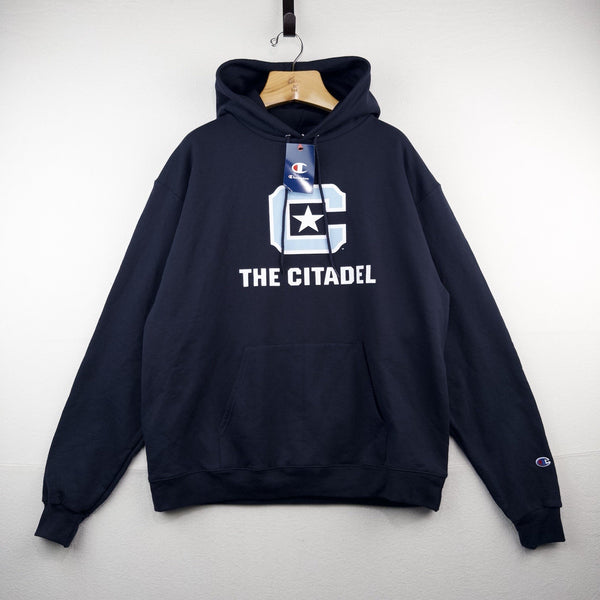 Champion The Citadel Men's XL Pullover Hoodie Navy *New With Tags NWT