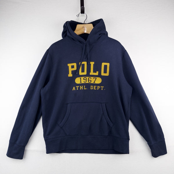 Polo Ralph Lauren Cruise Navy Flock Athletic Dept Hoodie Fleece Men’s XL