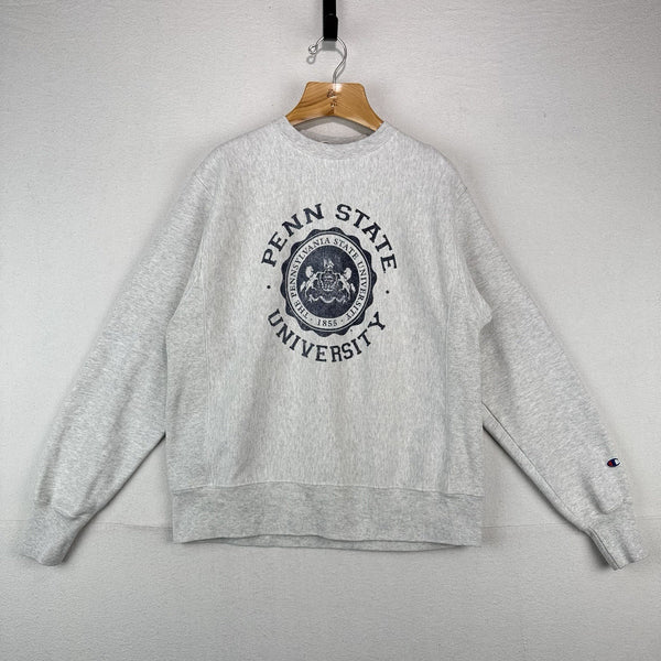 90’s Vtg Champion Reverse Weave Penn State Crew Sweatshirt Men’s M Gray Gussets