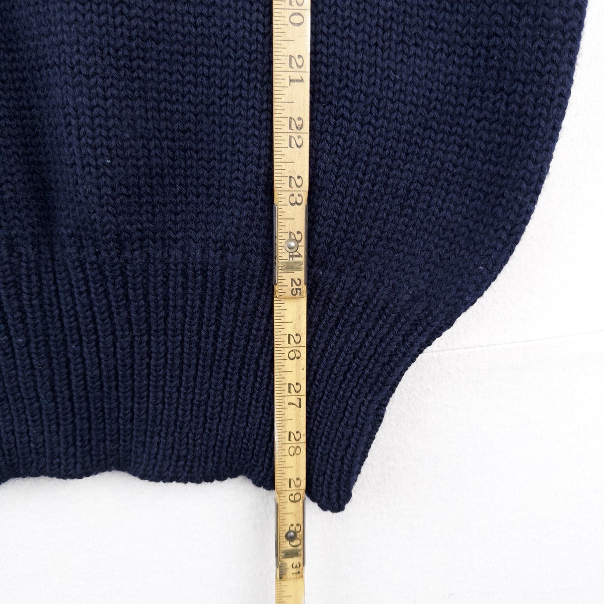 80’s Vtg Peterborough Row X Bloomingdales Boat Neck Wool Heavy Blue Sweater L