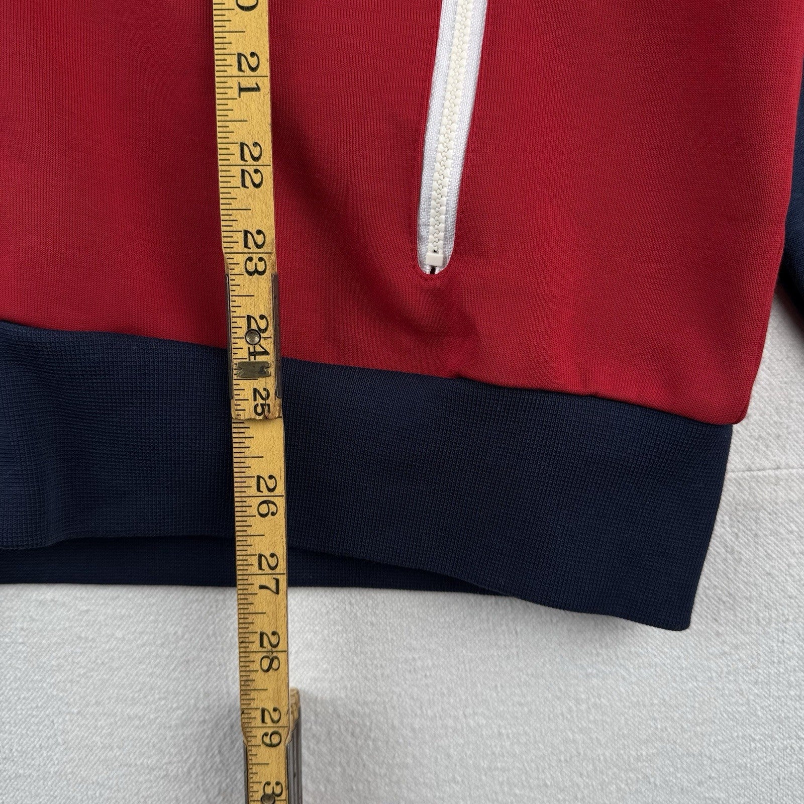 Polo Ralph Lauren Men's L Full Zip Red White Blue USA Flag Track Jacket Big Pony