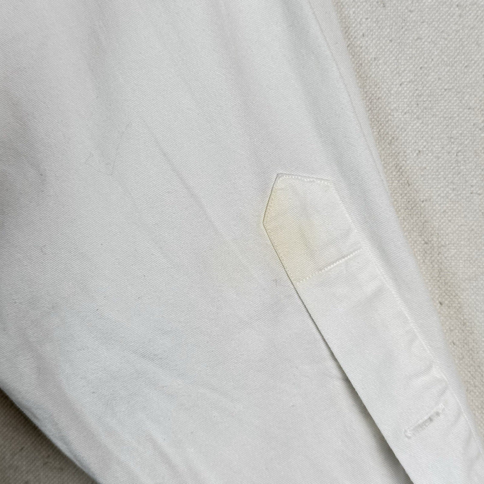 Vtg Polo Ralph Lauren Postboy Shirt Men’s XL White Cotton Band Collar Old Money