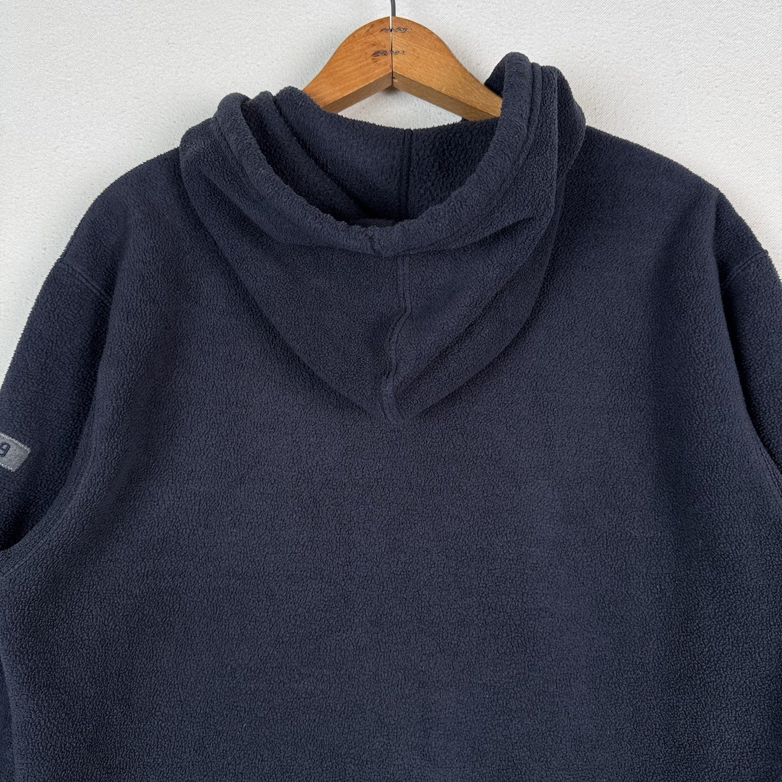 Vintage 90s Gap Fleece Hoodie Pullover Sweatshirt Men's Small Blue