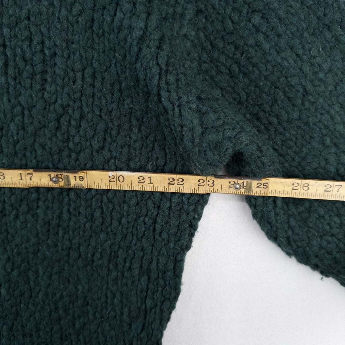 J. Crew Women's L-XL Wool/Alpaca Forest Green Oversized Turtleneck Sweater