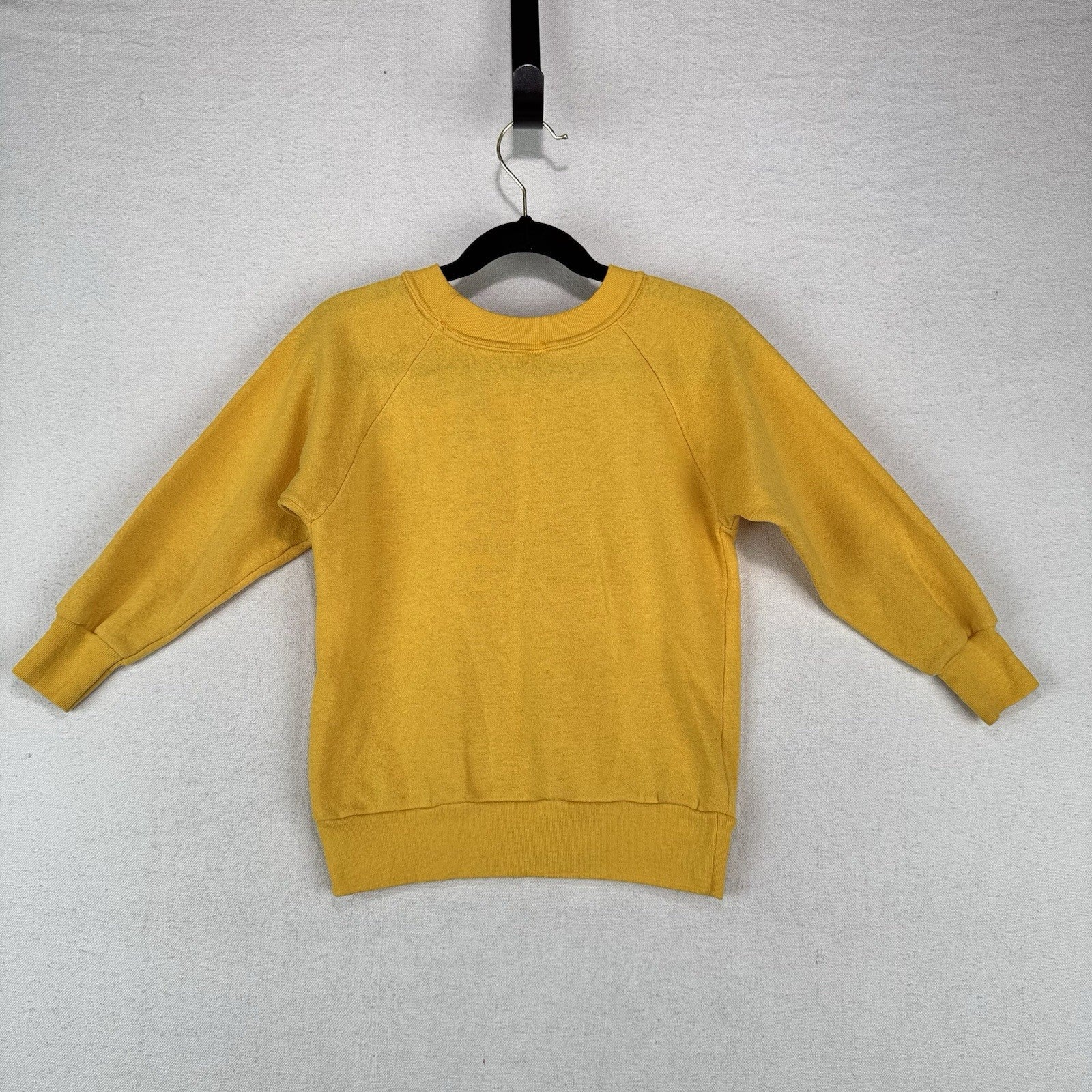 Vintage Section School Toddler 4T (13x17) Raglan Sweatshirt Yellow