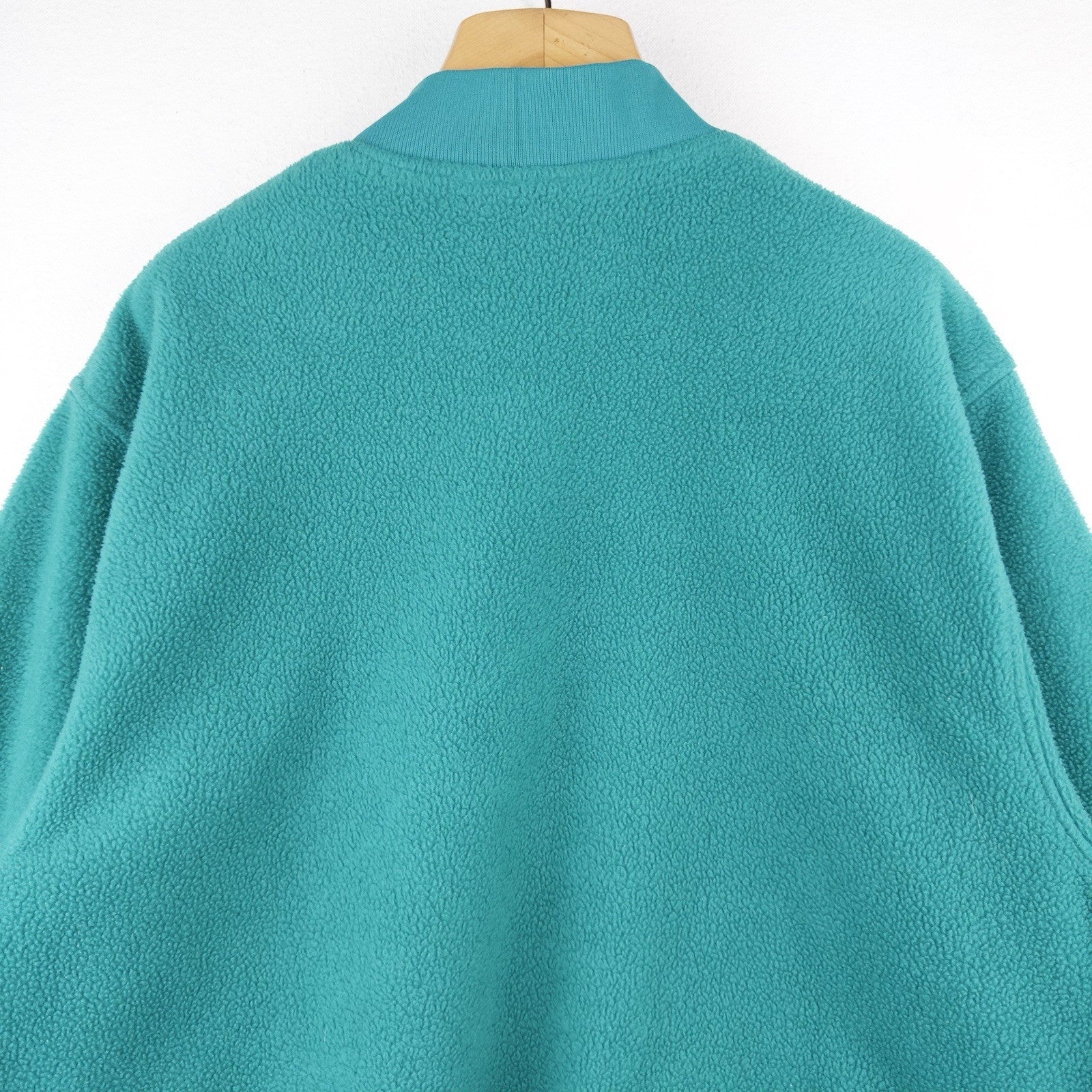 90’s Vtg Eddie Bauer Legend Teal Fleece 1/4 Zip Men’s 2XL Tall Pullover