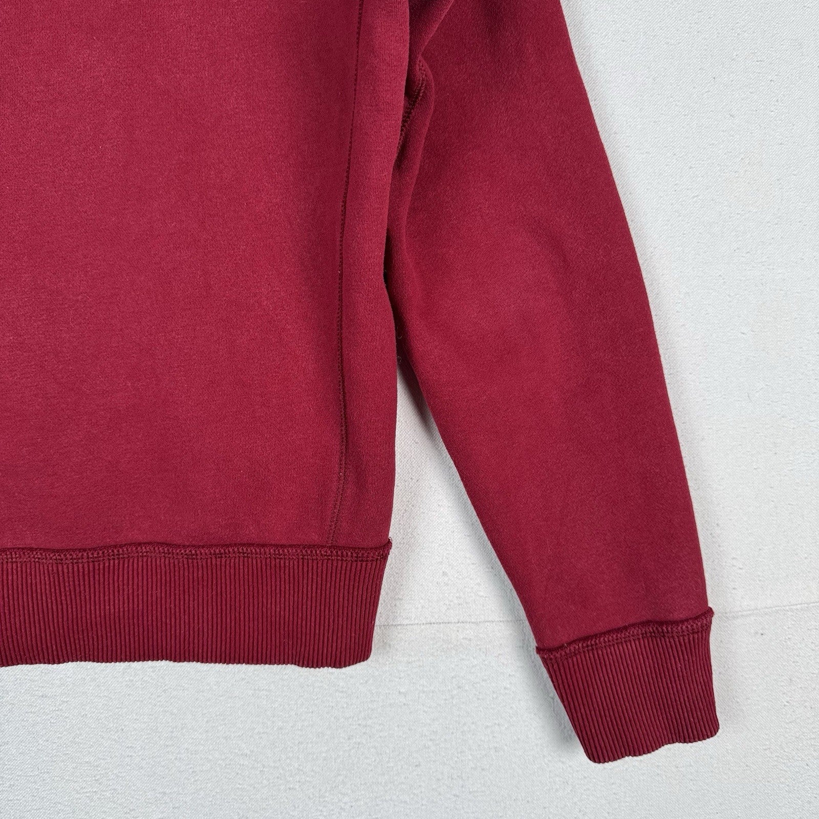 Abercrombie & Fitch Large Maroon Red Thermal Hoodie Pullover Sweatshirt Muscle