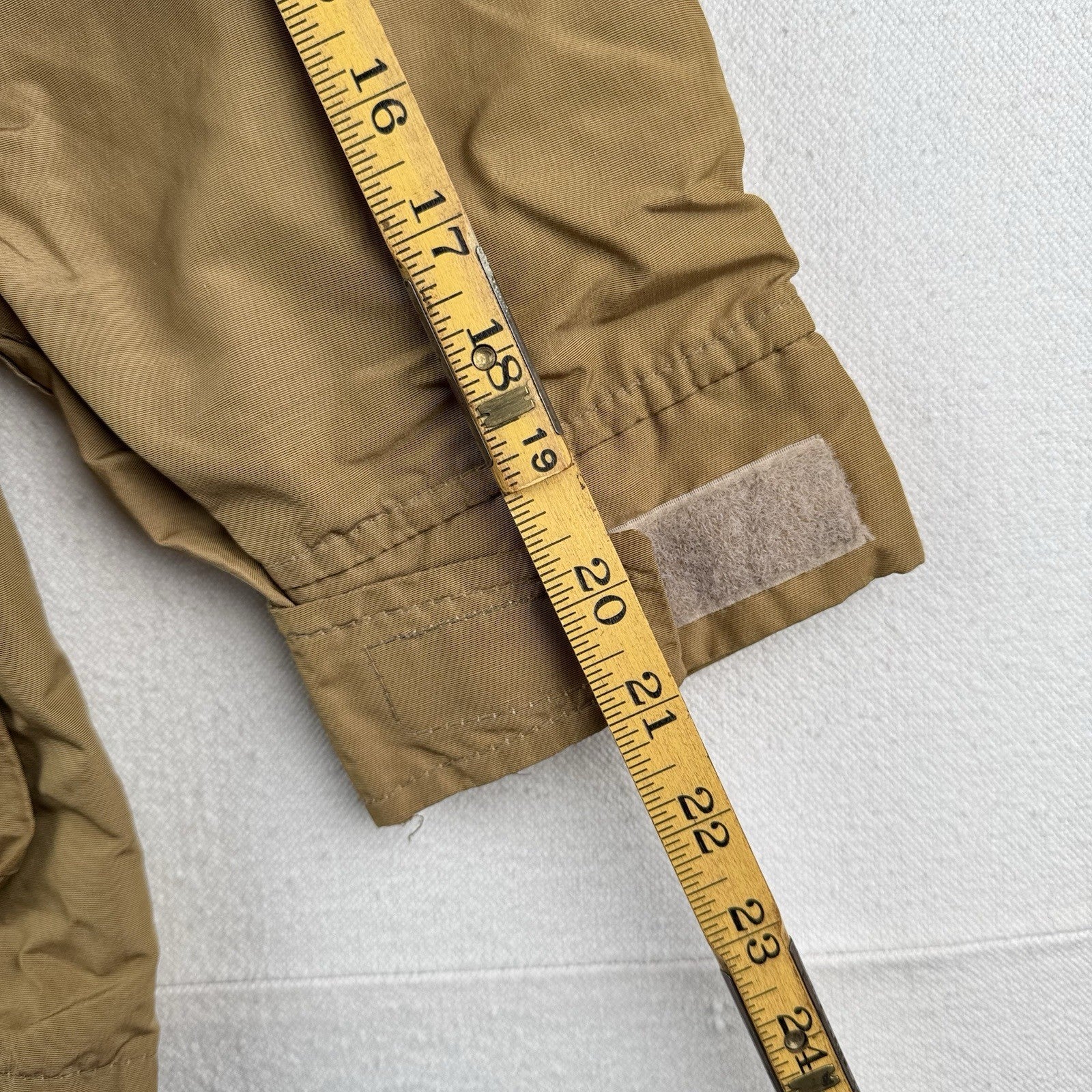 70's Vtg Woolrich Medium Mountain Parka Tan Wool Flannel Lined Made In USA *Read