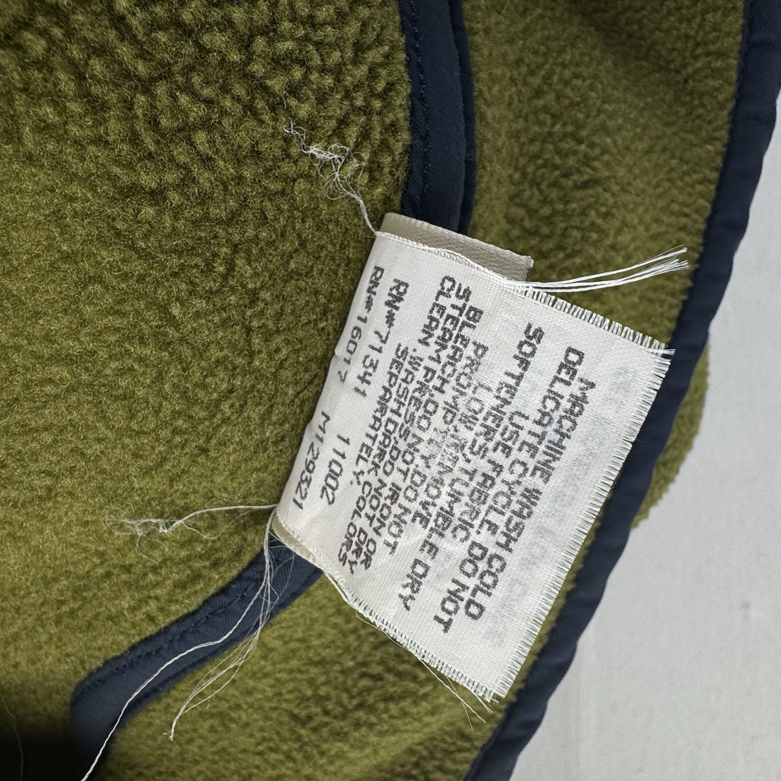 90’s Vtg LL Bean Snap Fleece Pullover Men’s Large Sage Green Jacket Cursive USA