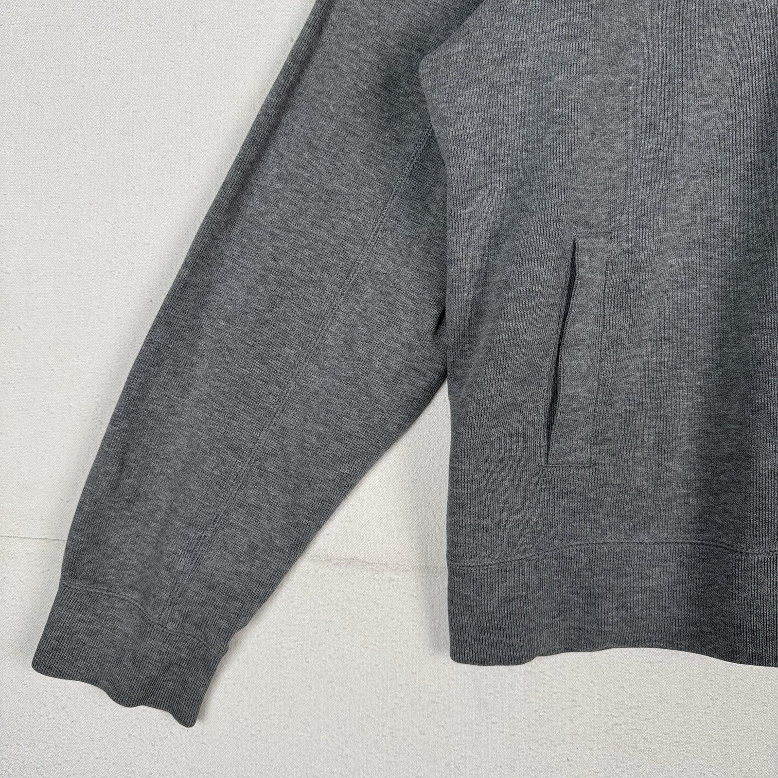 Vtg Polo Ralph Lauren Mens XL Gray Ribbed Cardigan Full Zip Sweater *Read