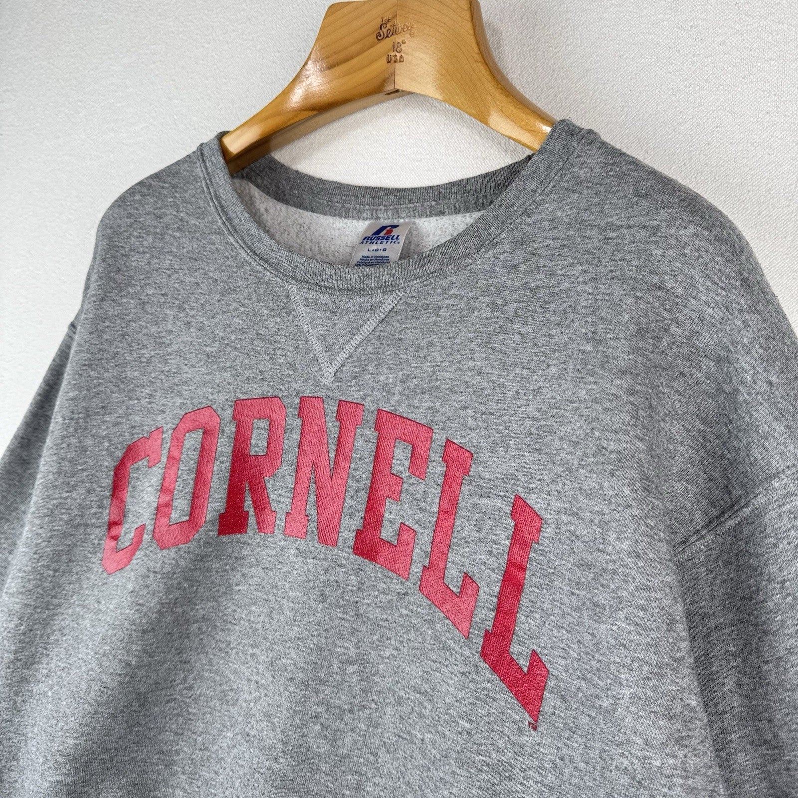 Vintage Russell Athletic Cornell University Crewneck Sweatshirt Men’s L Gray