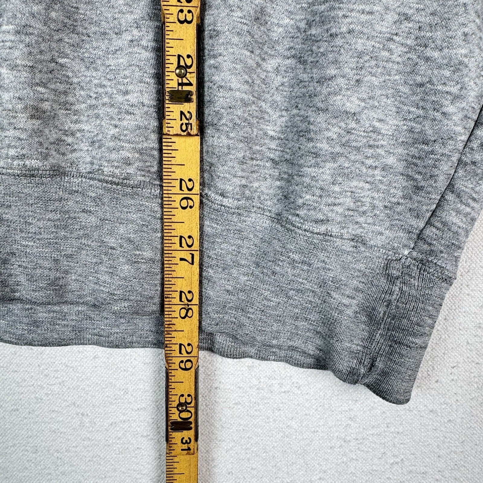 Vintage 90s Nike Center Check Grey Pullover Sweatshirt XL Distressed