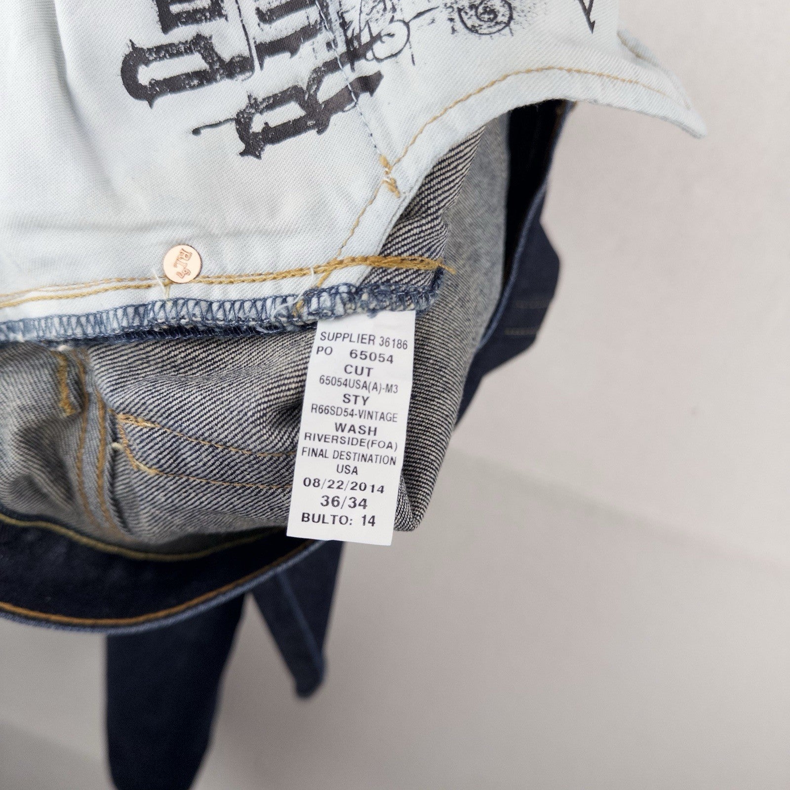 Polo Ralph Lauren Vintage 67 Straight Leg Jeans Men’s 36x34 Dark Wash