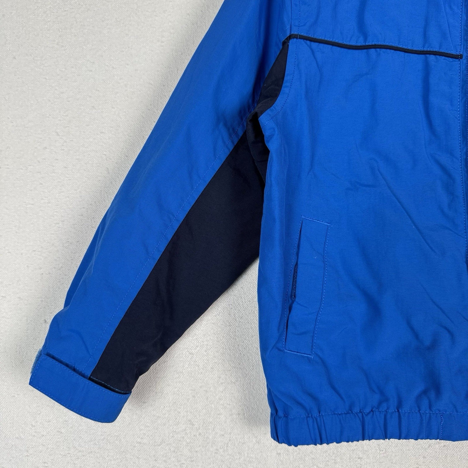 Nautica Jacket Windbreaker Spell Out Toddler Kids Sailing 4T Blue Stowaway Hood