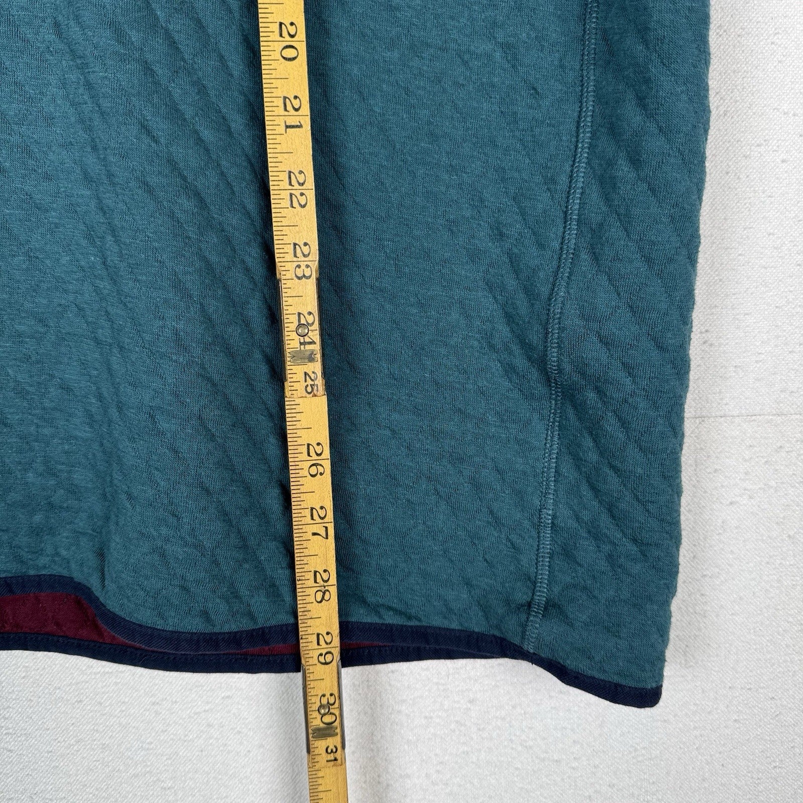 Brooks Brothers 1/4 Zip Diamond Quilted Pullover Mens 2XL Blue Maroon Sweater