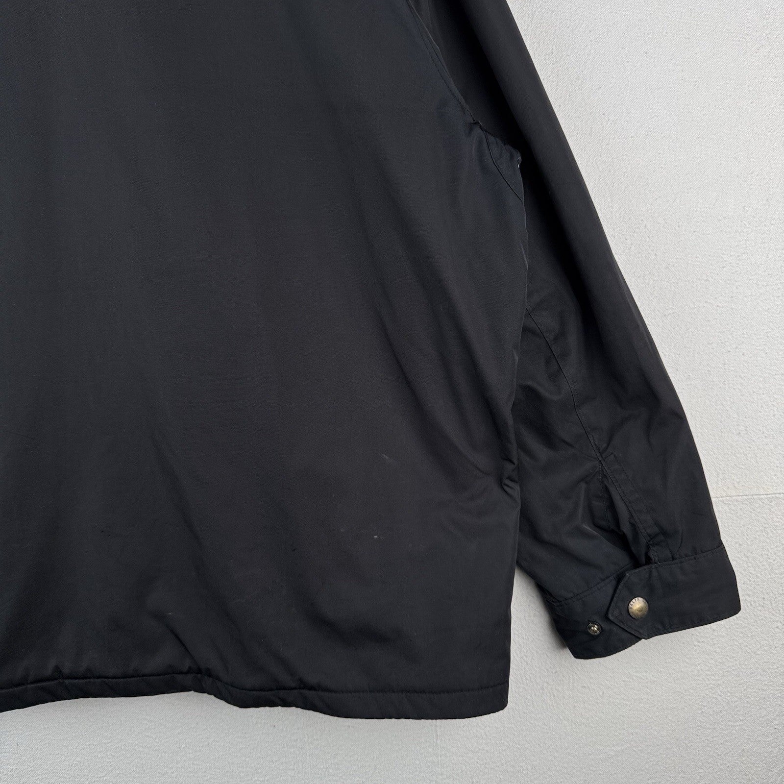 Vtg Polo Ralph Lauren Harrington Jacket Mens 3XB Black Stowaway Hood *Read