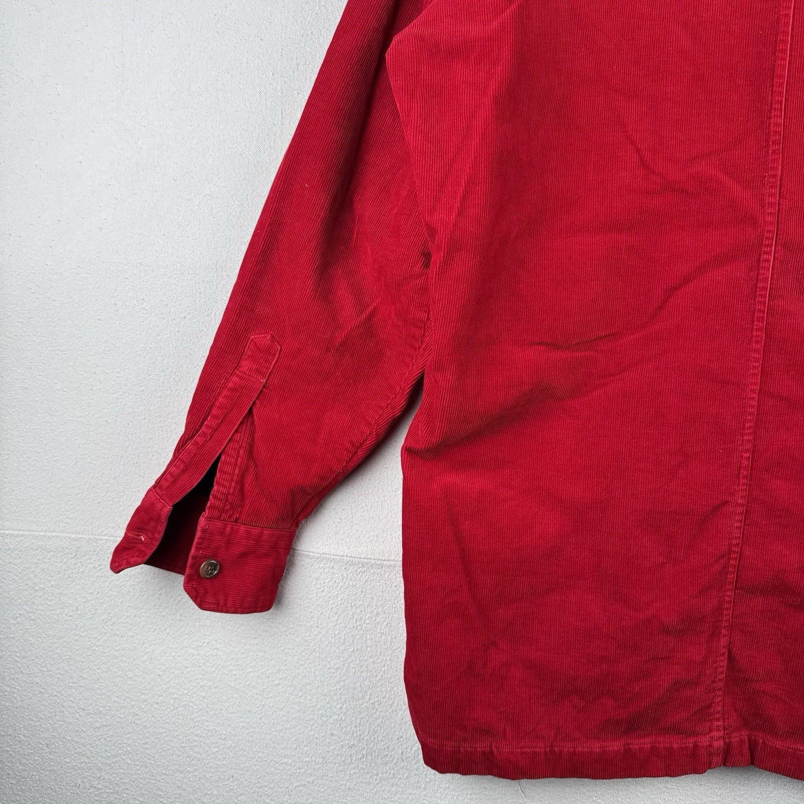 70’s Vtg JCPenney The Men’s Shop Men’s M Red Corduroy Quilt Jacket ‘73 BSA Patch