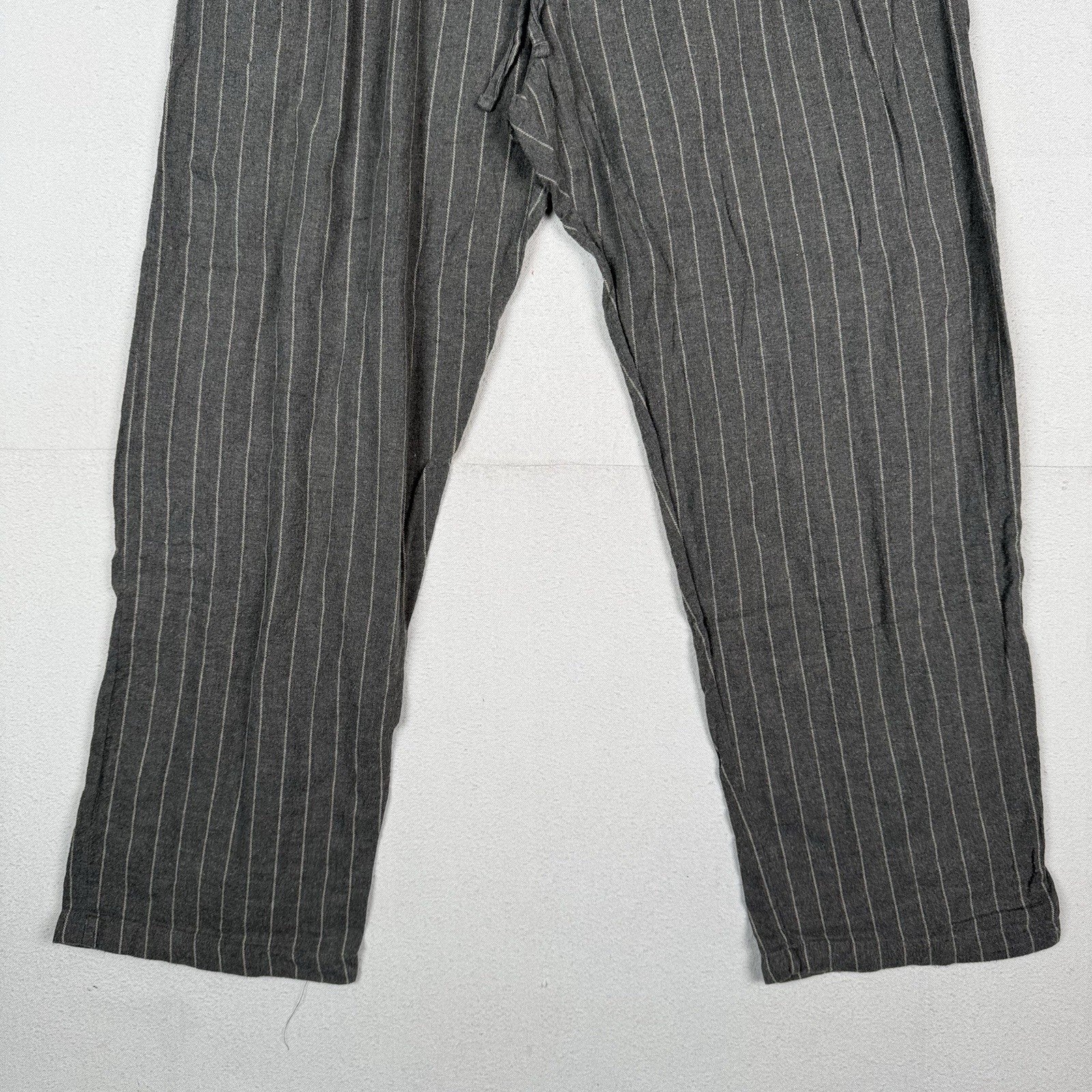 Polo Ralph Lauren Men Pajama Pants 100% Brushed Cotton Grey Pinstripe XL (40-42)