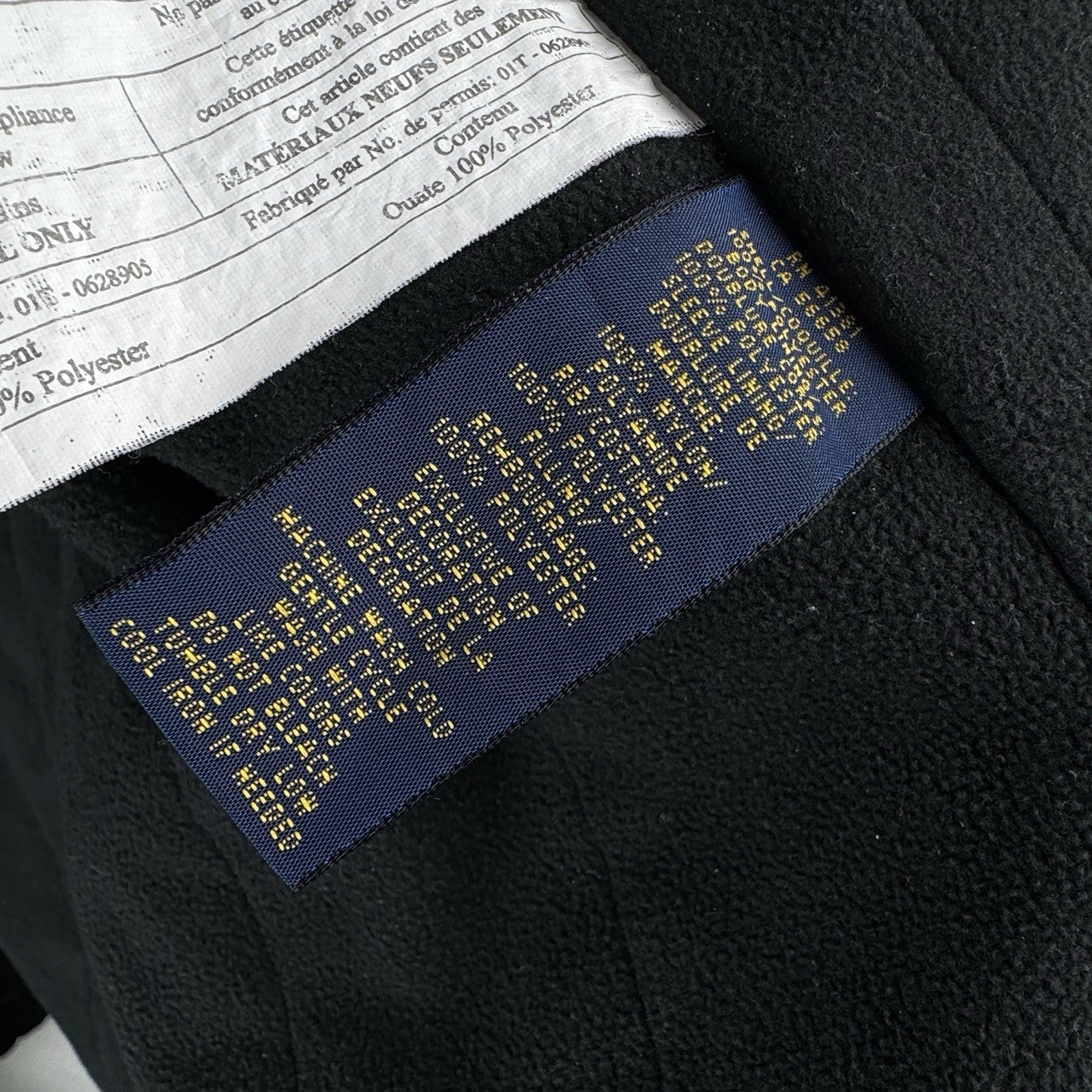 Polo Ralph Lauren Harrington Jacket Mens XL Black Insulated Stowaway Hood