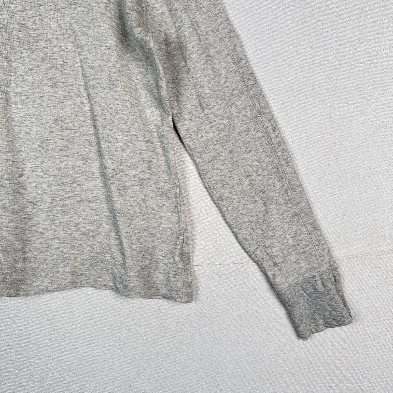Vintage Polo Ralph Lauren Shirt Mens L Heather Gray Henley Long Sleeve Thermal