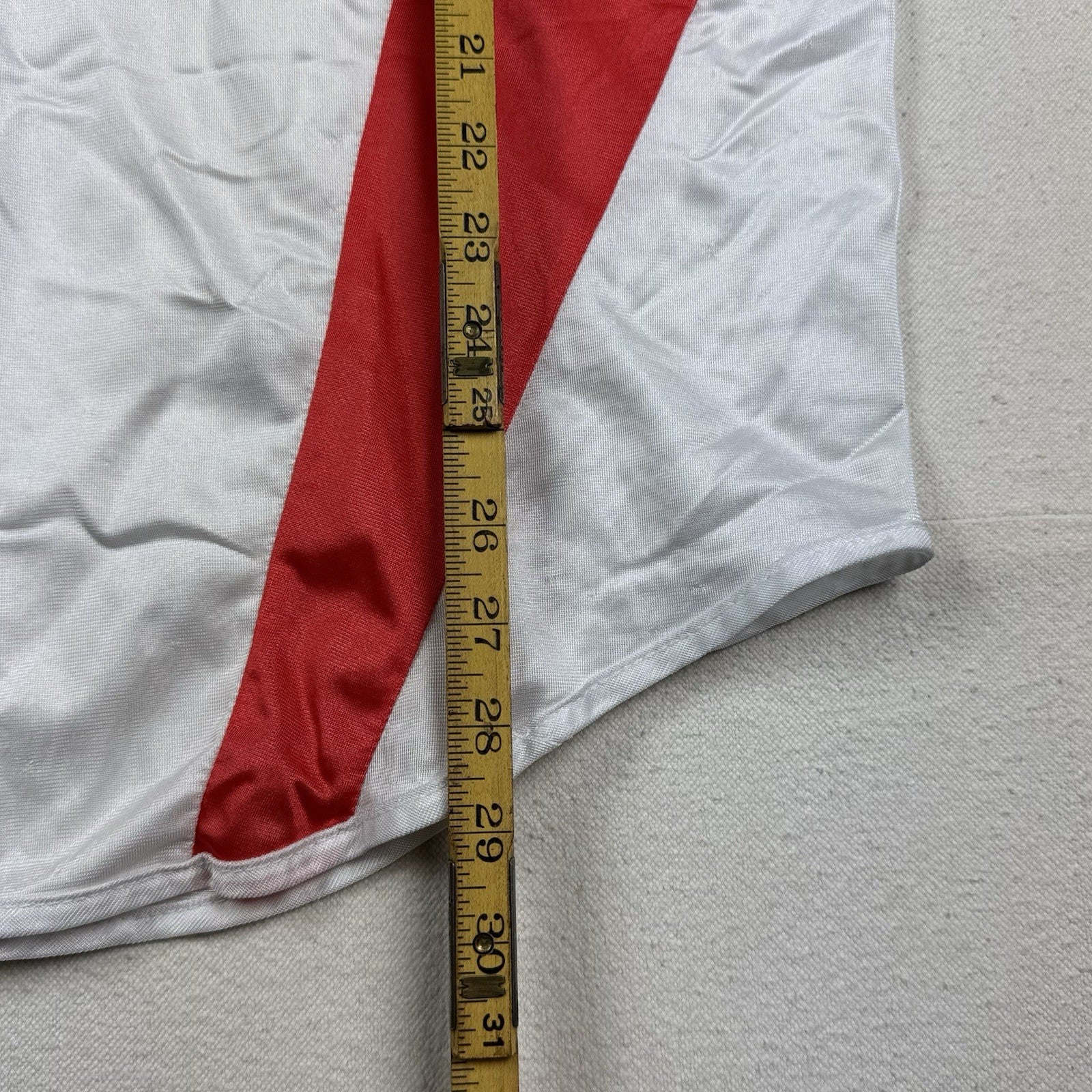 Vtg Riverside Poly High School CA Track Jersey Tank Top Made In USA White Orange
