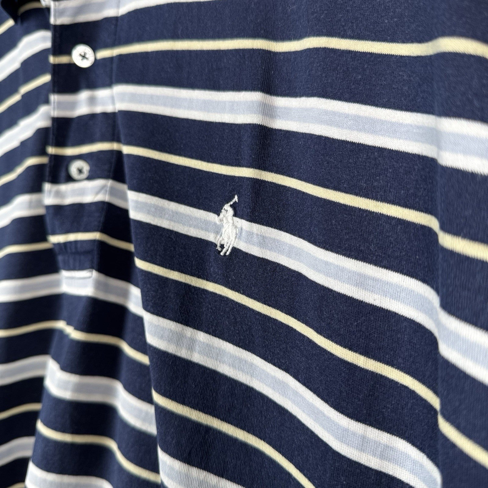 Vintage Polo Golf Ralph Lauren Striped Short Sleeve Polo Shirt Men’s Size 2XL