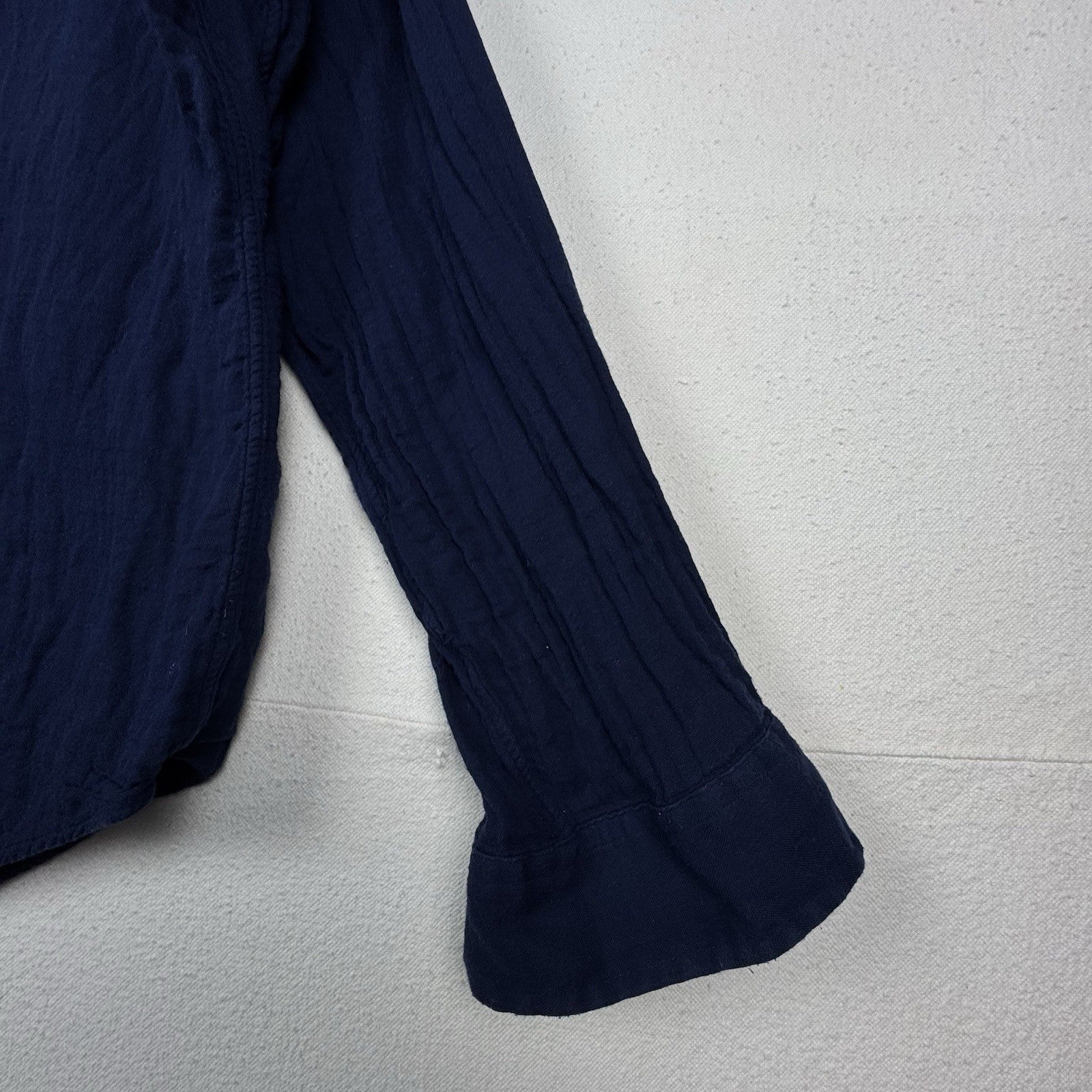 Polo Ralph Lauren Men's Double Layered Blue Button Front Oxford Shirt XXL