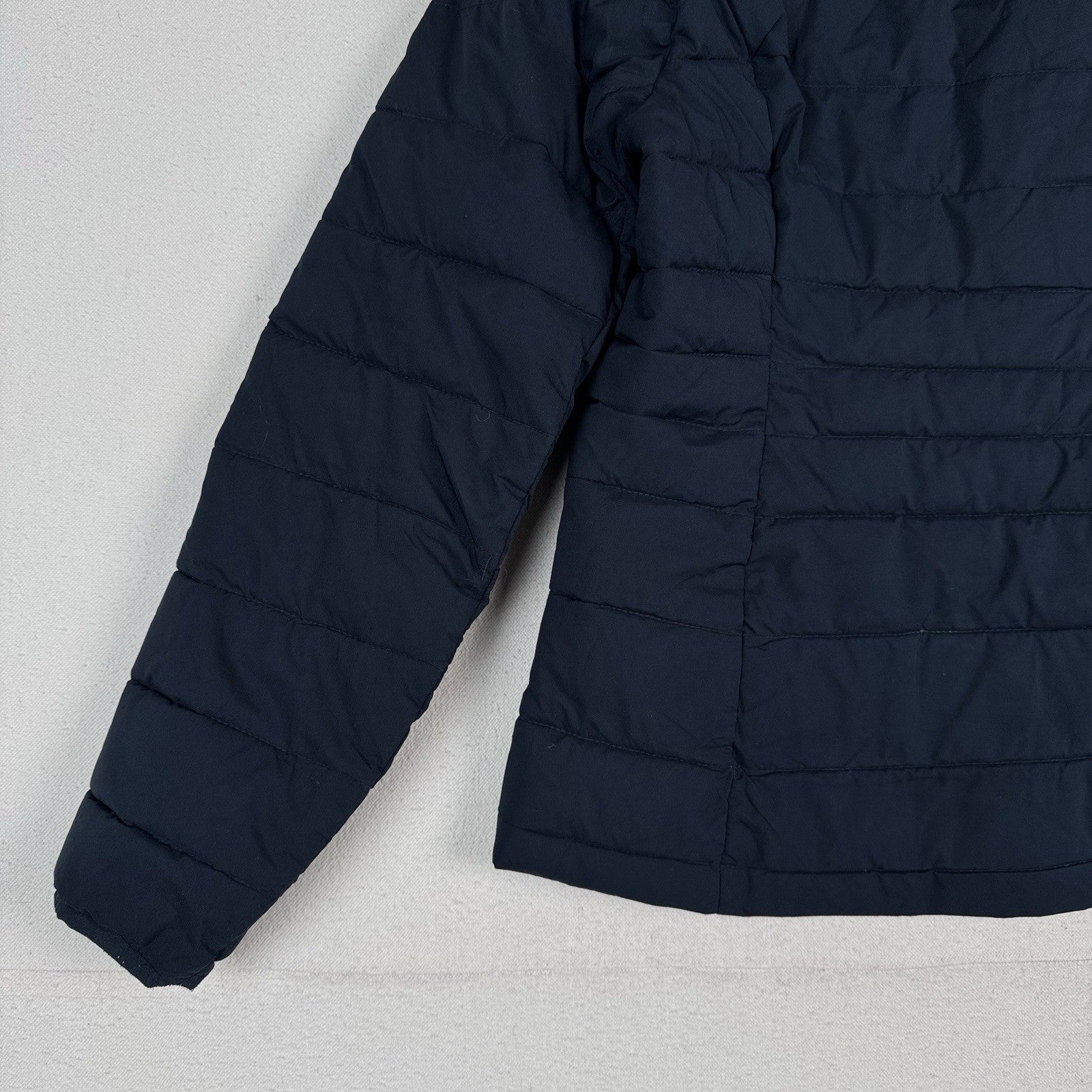 Abercrombie & Fitch Packable Puffer Jacket Women’s Medium Blue Removable Hood