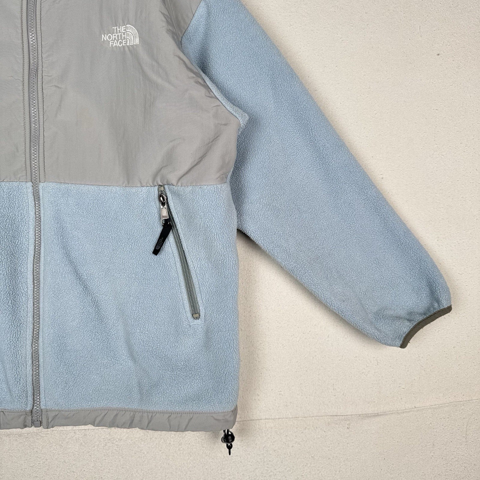 The North Face Youth X-Large XL Blue Gray Fleece Full Zip Jacket