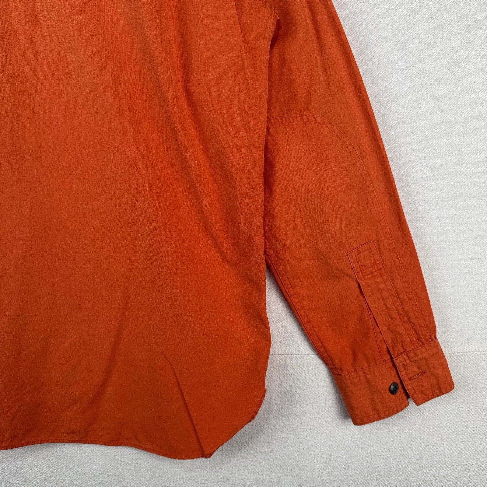 Polo Ralph Lauren Sunfaded Safari Shirt Men's L Orange Long Sleeve Button Up