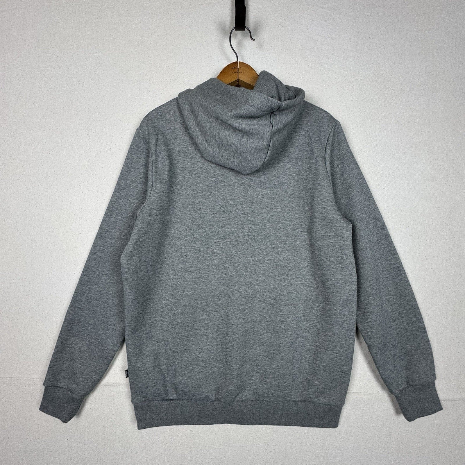 Puma Essential Embroidery Logo Sweat Hoodie + Matching Pants Tracksuits Gray M