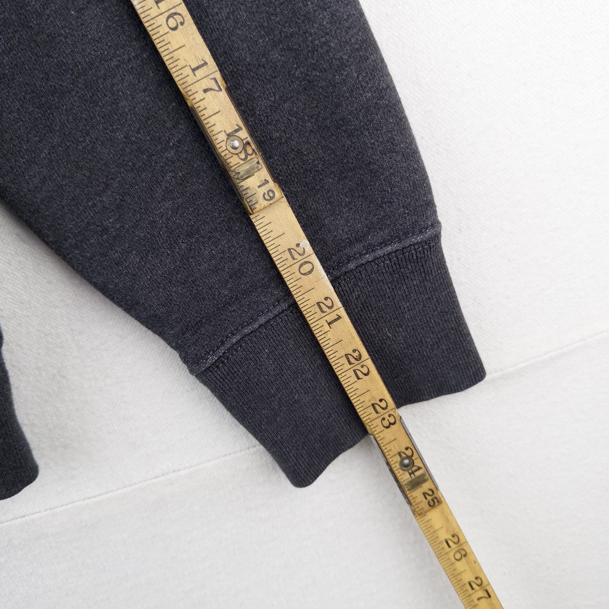 Polo Ralph Lauren Heavyweight Zip Up Gray Hoodie Waffle Knit Hood Men’s L *Read
