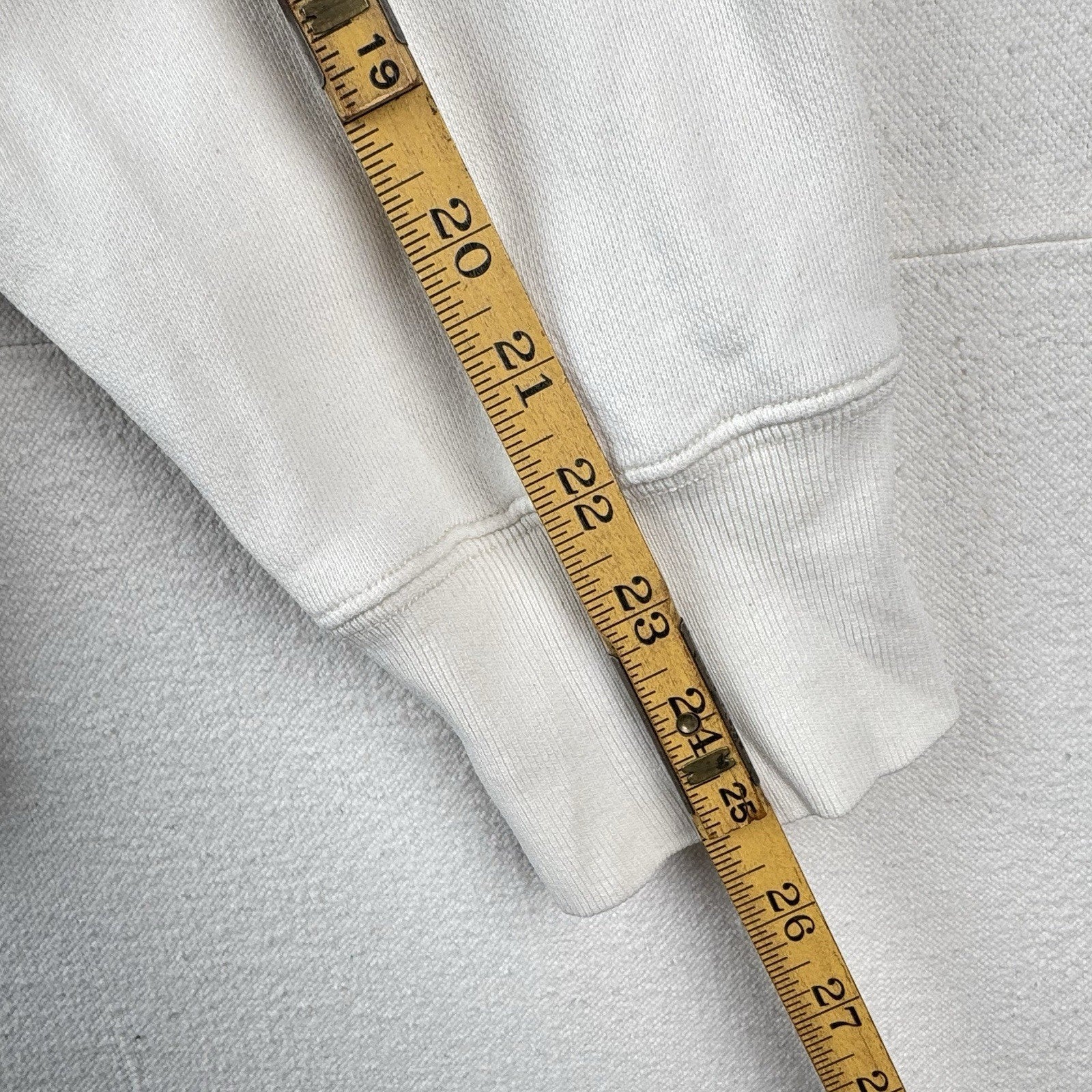 Polo Jeans Co. Ralph Lauren Men's XL X-Large Hooded Sweatshirt White Blue *Read