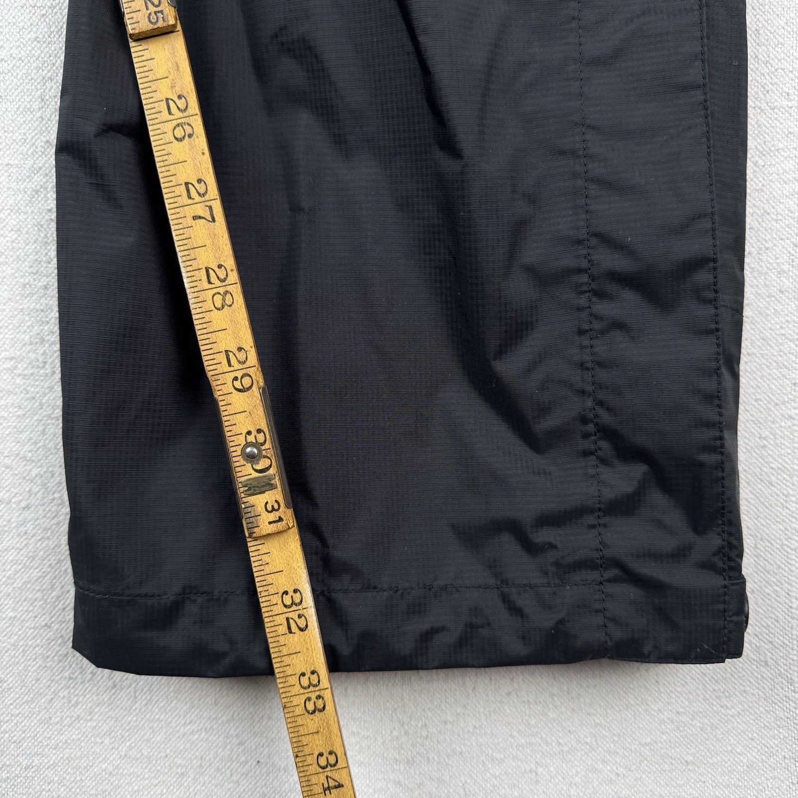 Marmot Pants Men’s L Black Ripstop Side Zip PreCip Eco Rain Waterproof Hiking