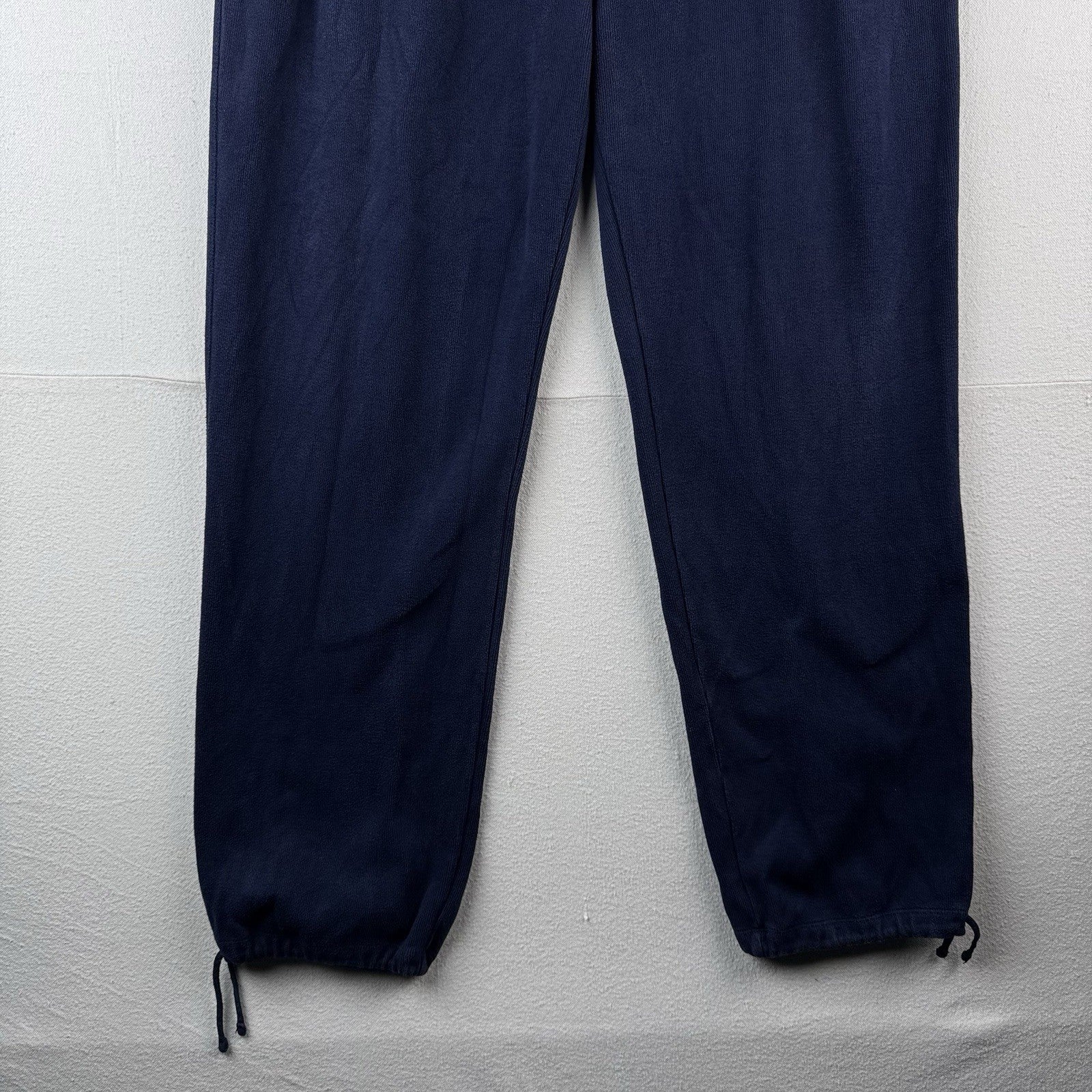 90’s Vtg Polo Ralph Lauren Men’s XL Ribbed Soft Sweatpants Navy Blue Baggy Faded