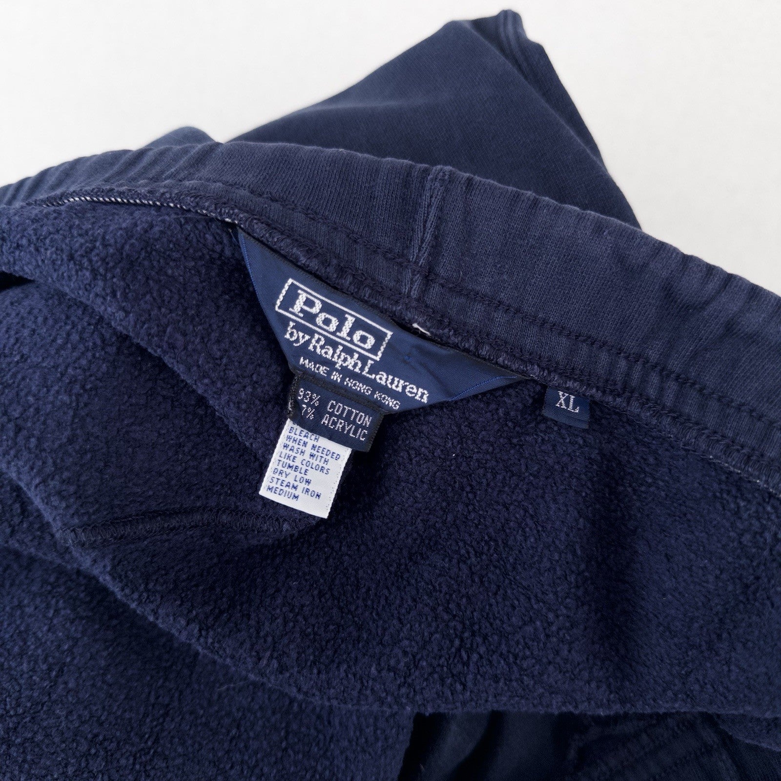 90's Vtg Polo Ralph Lauren Men's XL Sweatpants Jogger Pants Cotton Navy Blue