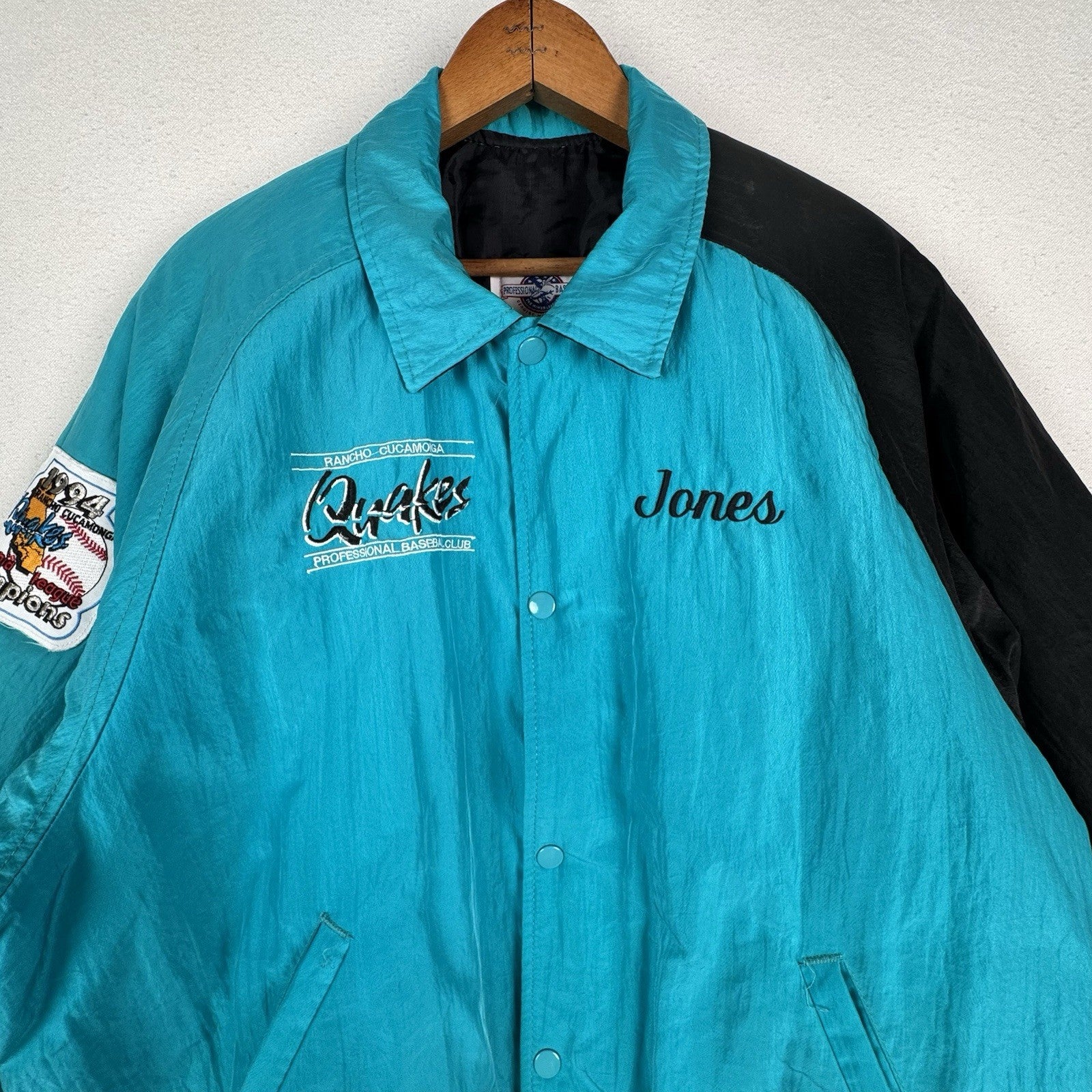 1994 Rancho Quakes Starter Jacket Mens Large Quilted Made In USA