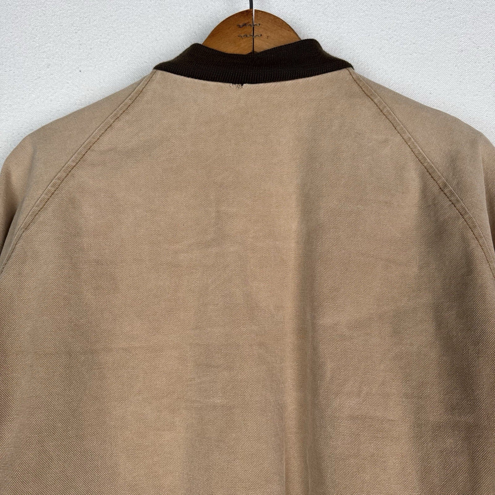 Vintage Liberty Rugged Outdoor Mens M/L Canvas Work Jacket Coat Tan *Distressed