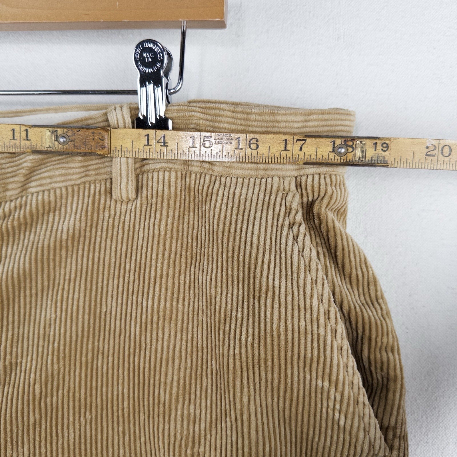 90’s Vtg Polo Ralph Lauren Corduroy Pant Mens 38x34 Tan Wide Wale