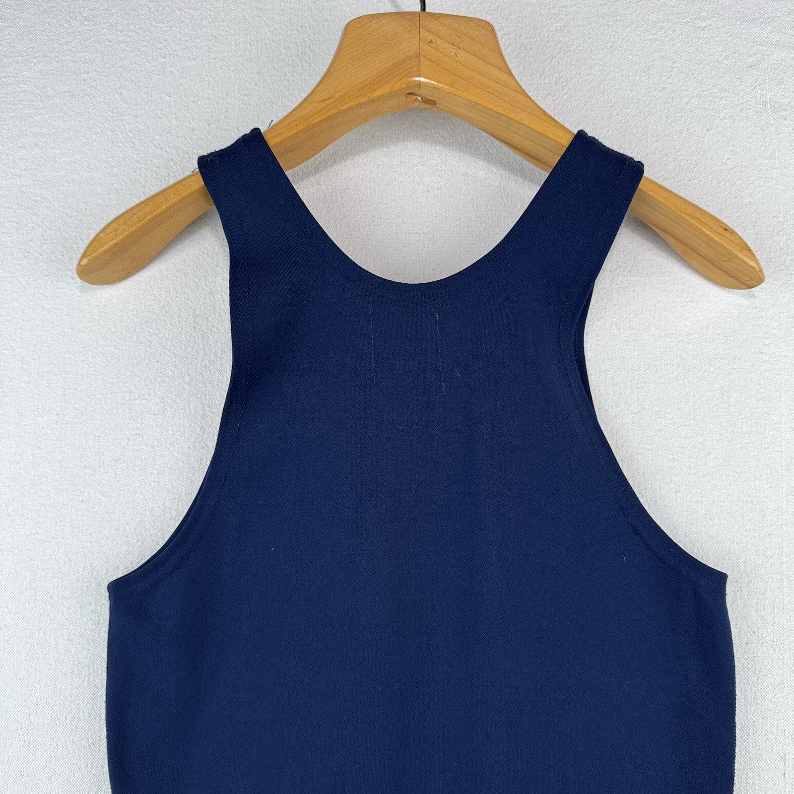 70’s 80’s Vtg Champion “A” Wrestling Singlet Adult Medium Blue Gold Made In USA