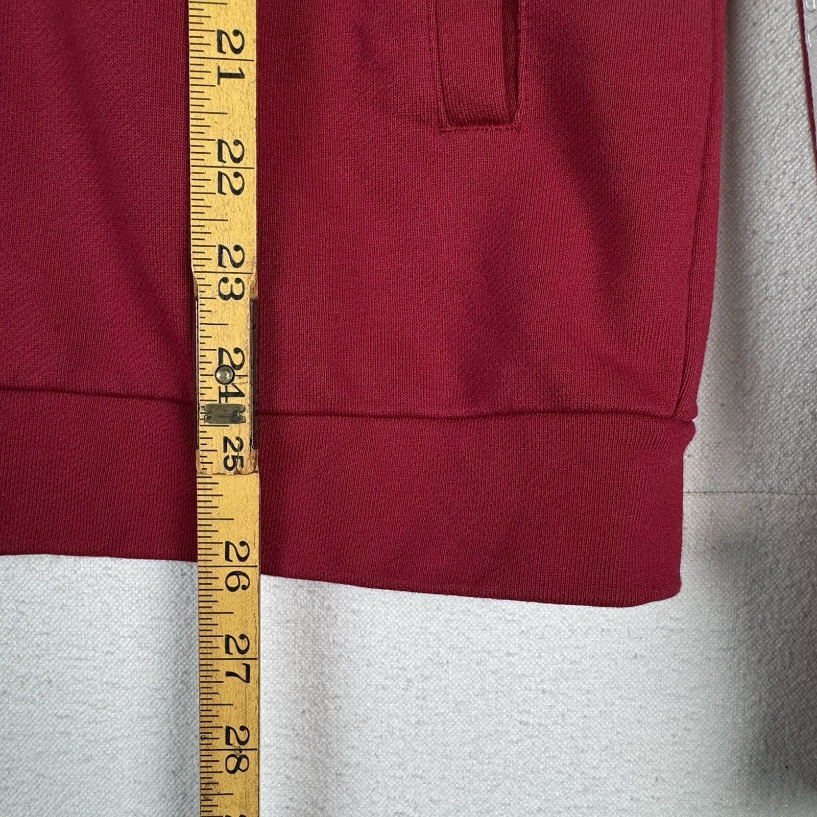 Armani Exchange Maroon Red Black White Bomber Jacket Men’s Large