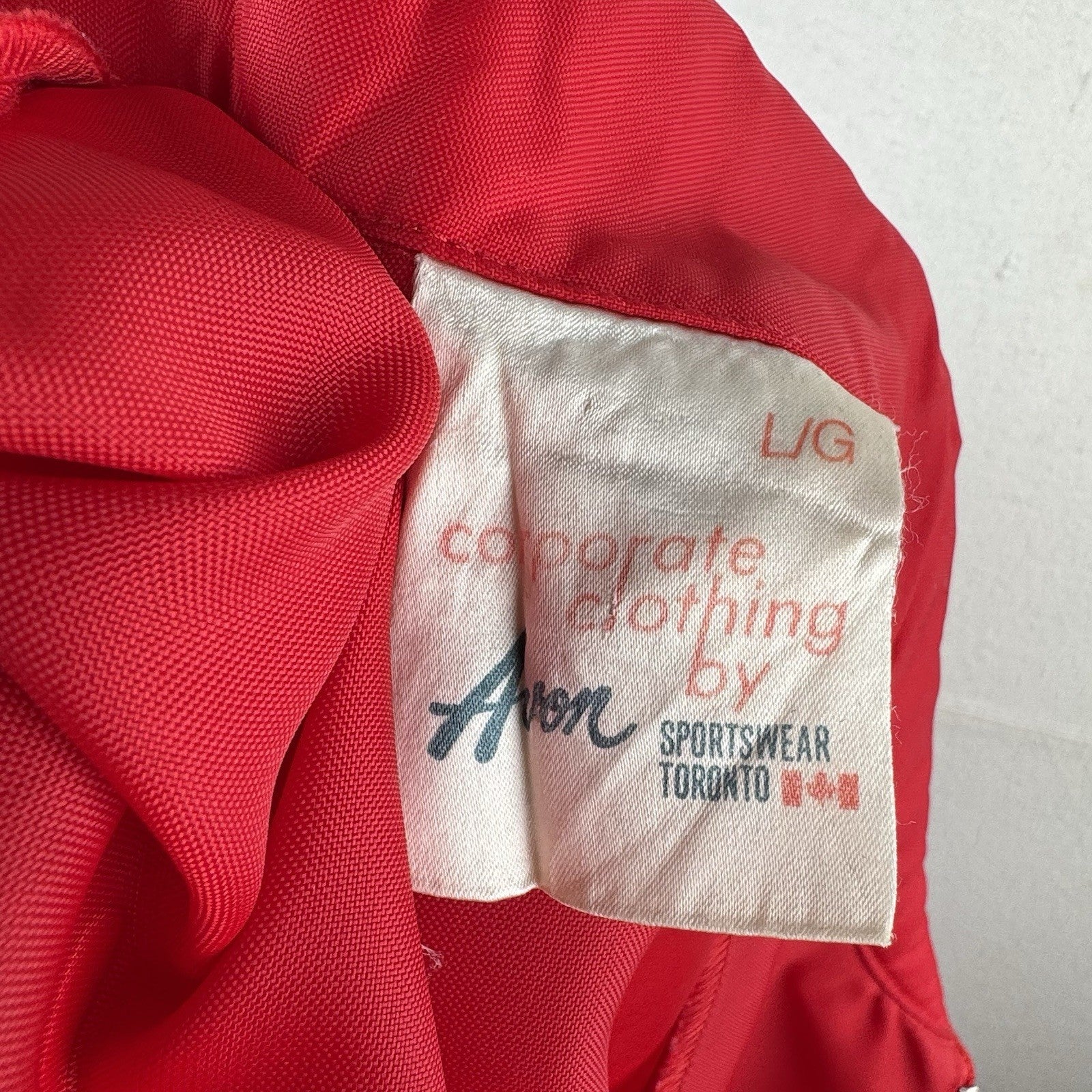 80’s Vintage CatTrackers 4WD Club Coach Light Jacket Red Men’s Large