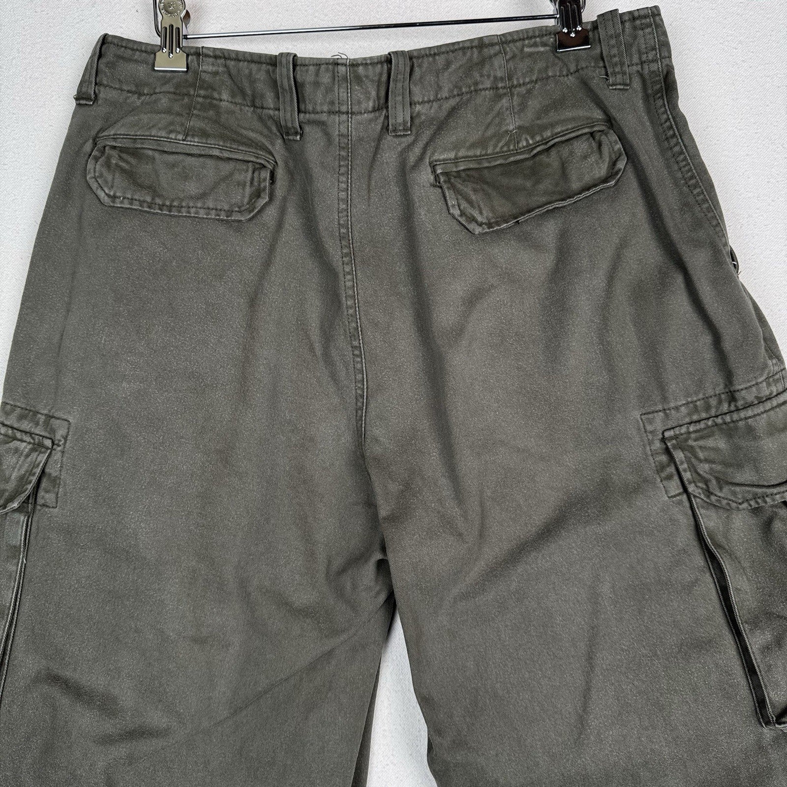 Vintage Gap Cargo Pants Mens 34x34 Olive Green Cotton Utility Pockets