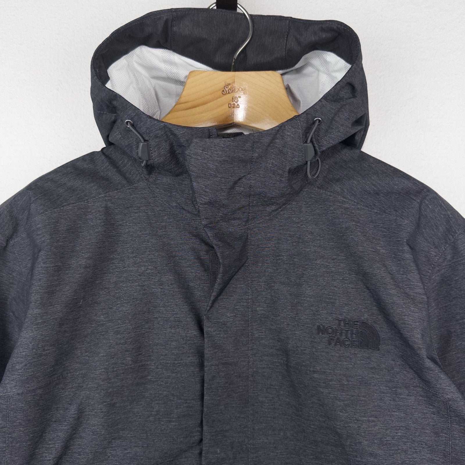 North Face Venture 2 Rain Coat Jacket Men's L Large Dryvent Hood Waterproof Gray