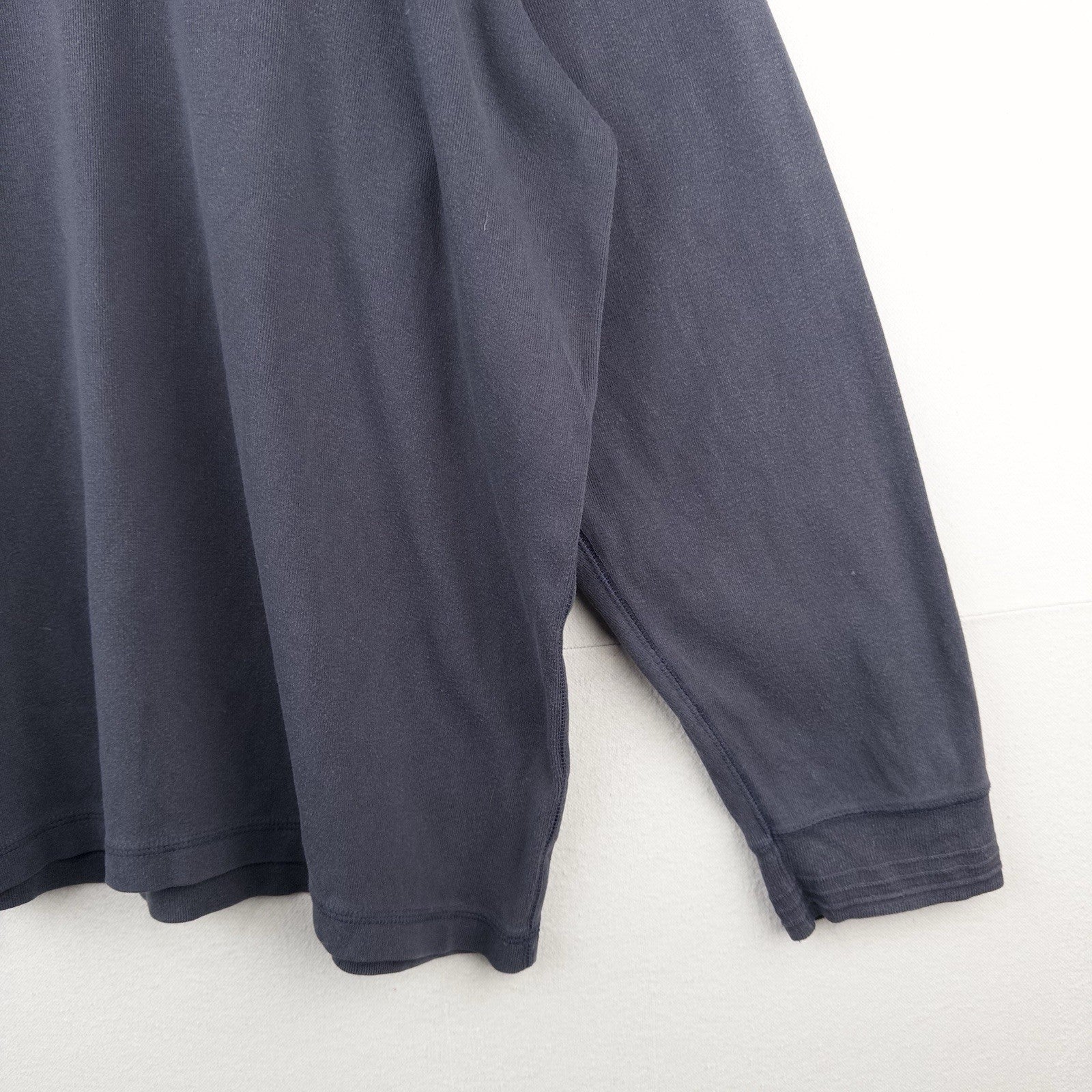 90’s Vtg Polo Ralph Lauren 2-button Henley Long Sleeve Blue Tee Shirt Mens 2XL