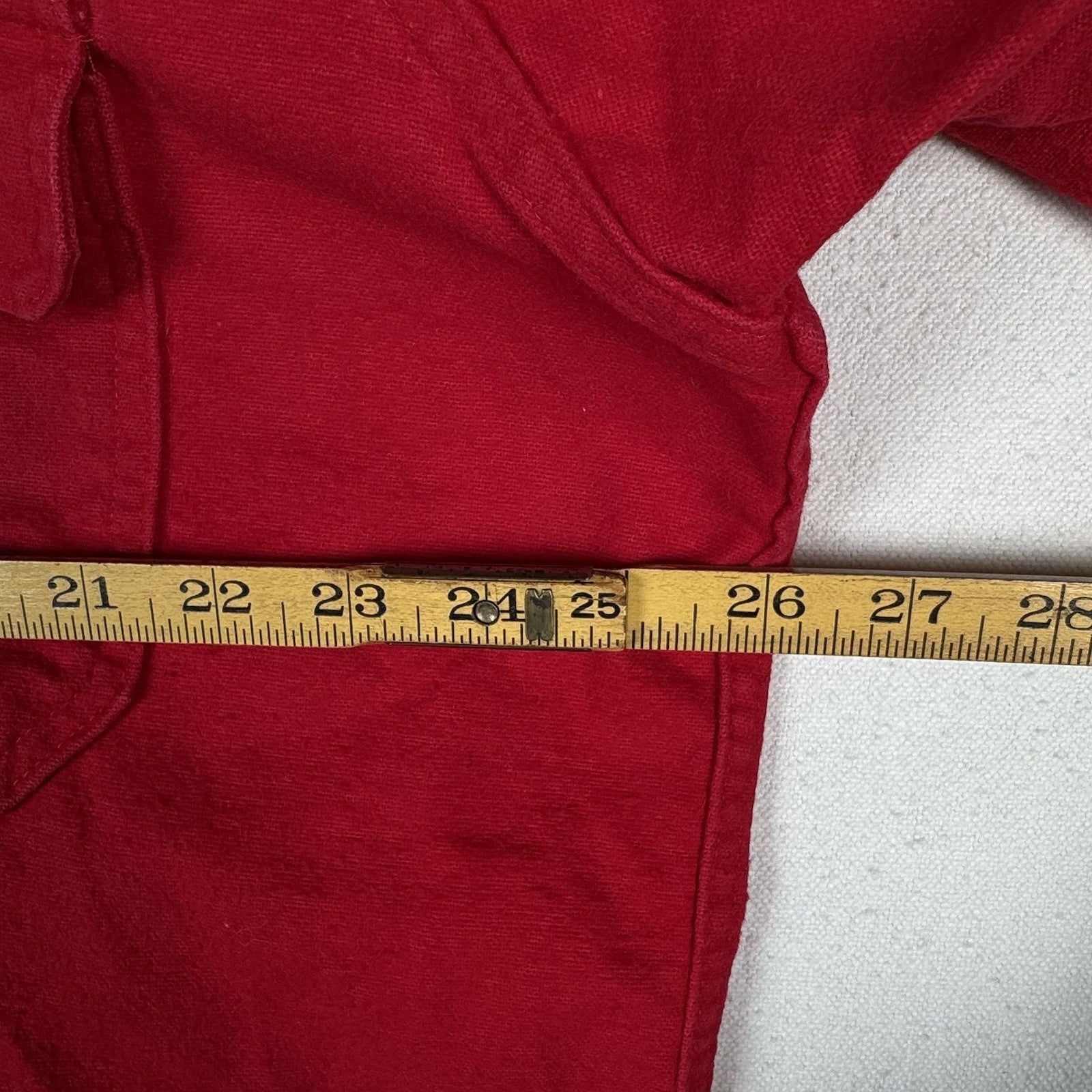 Vintage Woolrich Cotton Flannel Men’s XL Red Heavyweight Shirt Made in USA