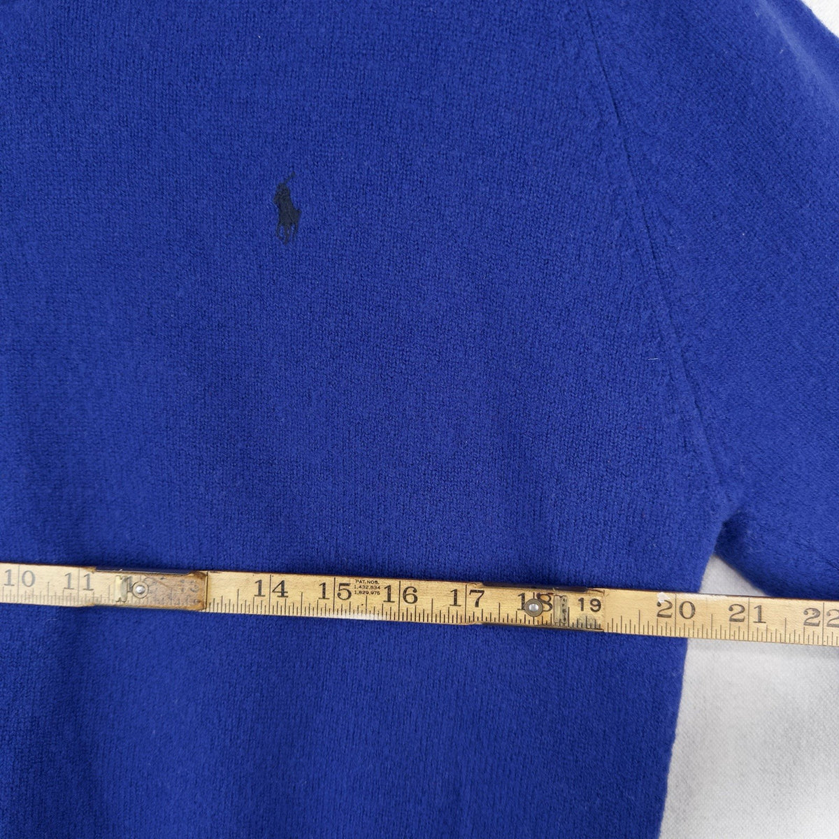 90’s Vtg Polo Ralph Lauren Sweater Men’s XL Blue 100% Lambswool Pullover Knit