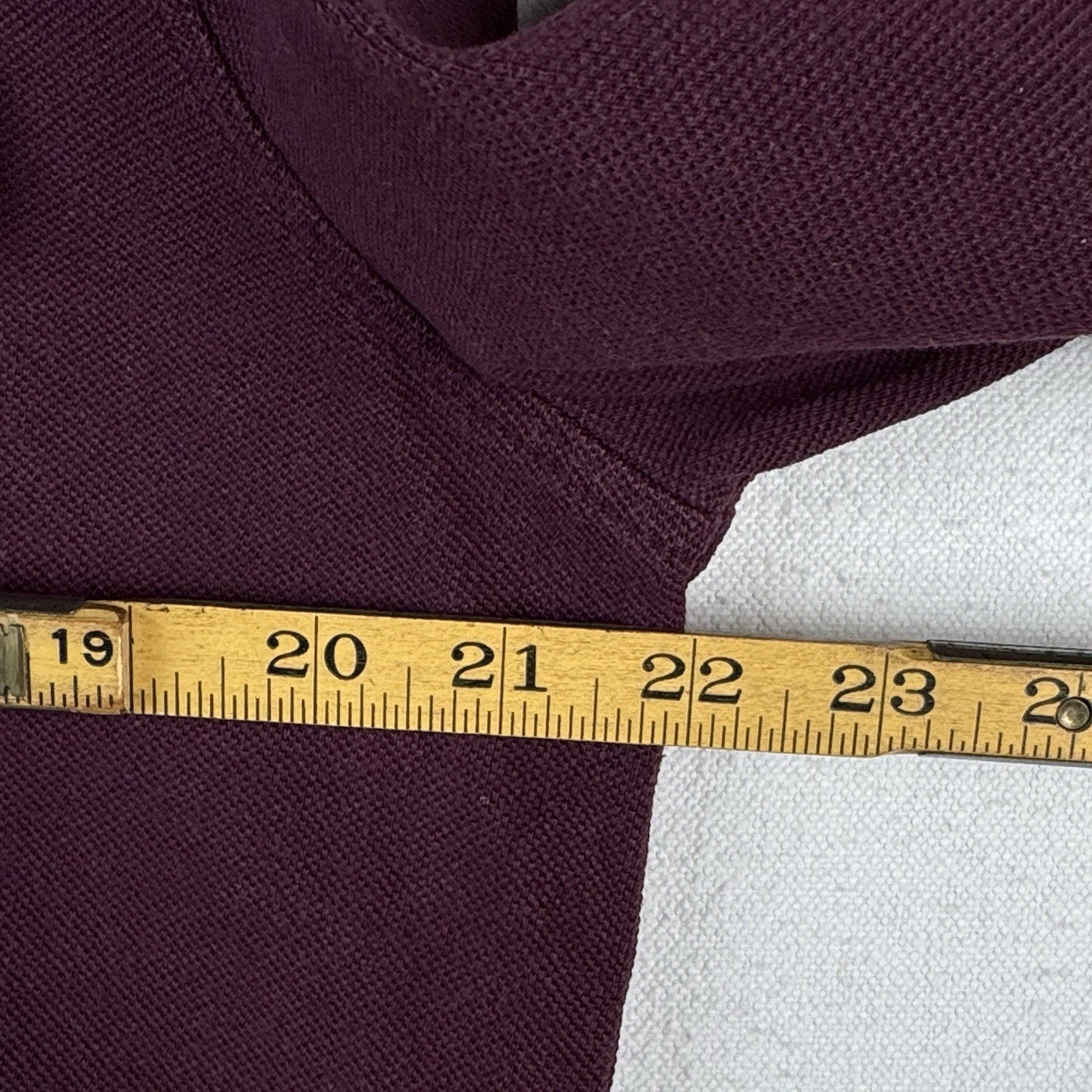 Vintage Polo Ralph Lauren Men’s L Pocket Rugby Shirt Long Sleeve Burgundy White