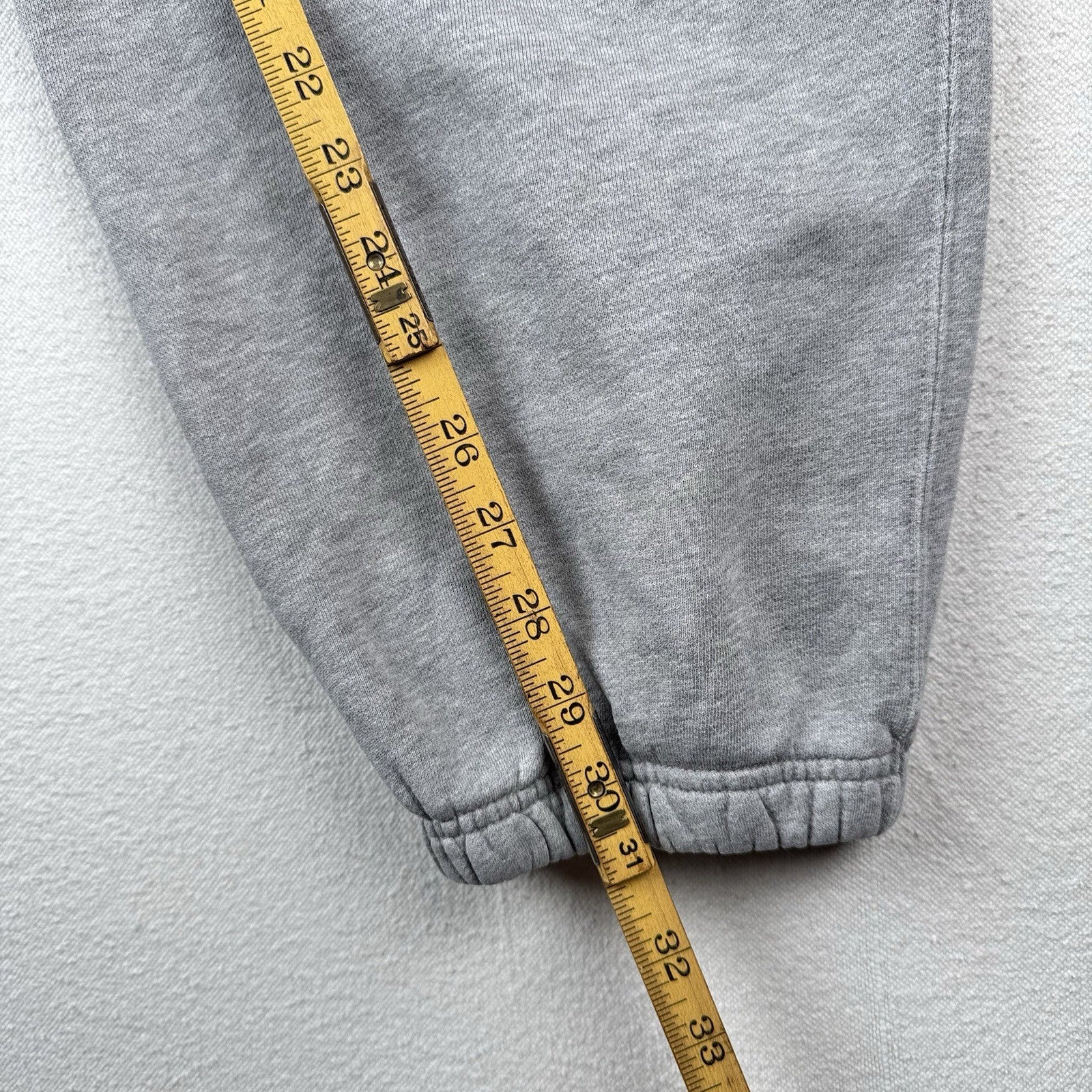 90's Vintage Polo Ralph Lauren Men's M Gray Sweatpants Relaxed Fit *Distressed