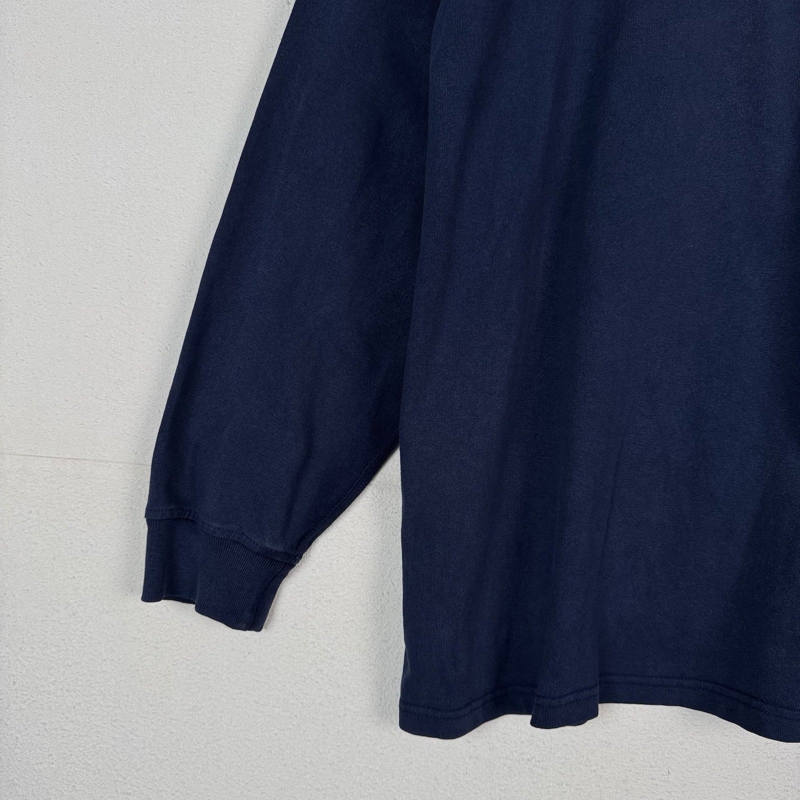 Polo Ralph Lauren Rugby Shirt 4XLB 4XL Big Blue Quilted Shoulder Elbow Patch